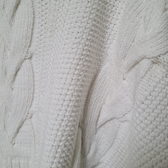 NWT Free People We The Free In A Daze Cable Knit Sweater In Optic White - Picture 7 of 14